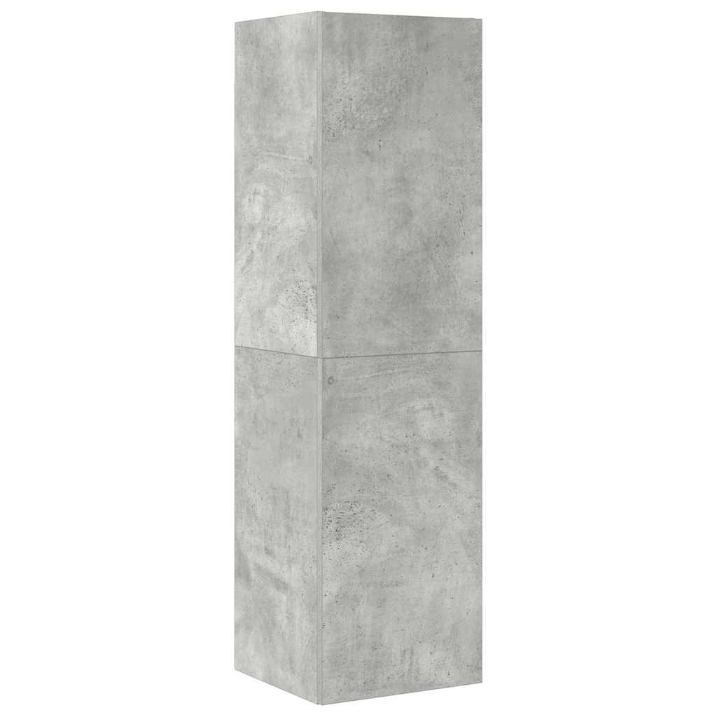 vidaXL 4-tlg. TV-Schrank-Set Betongrau Holzwerkstoff