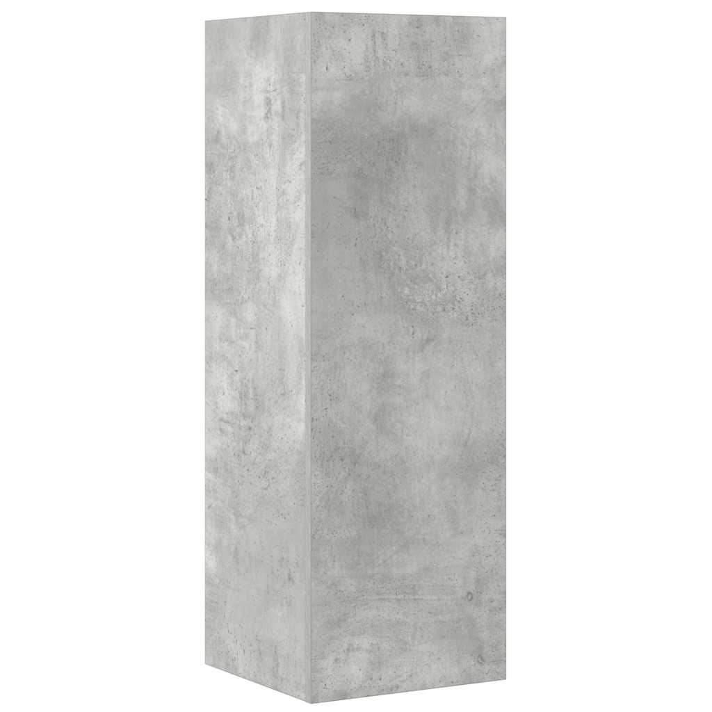 vidaXL 4-tlg. TV-Schrank-Set Betongrau Holzwerkstoff