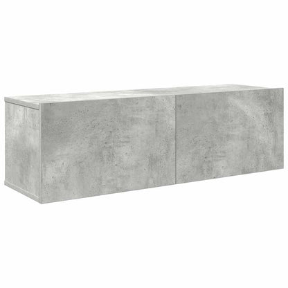 vidaXL 4-tlg. TV-Schrank-Set Betongrau Holzwerkstoff