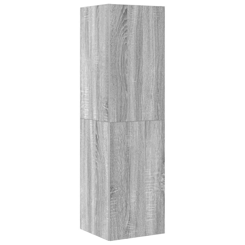 vidaXL 4-tlg. TV-Schrank-Set Grau Sonoma Holzwerkstoff