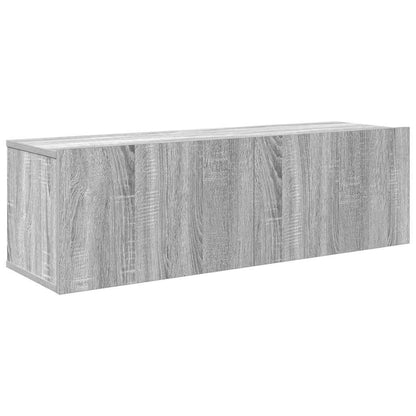 vidaXL 4-tlg. TV-Schrank-Set Grau Sonoma Holzwerkstoff