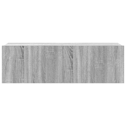 vidaXL 4-tlg. TV-Schrank-Set Grau Sonoma Holzwerkstoff