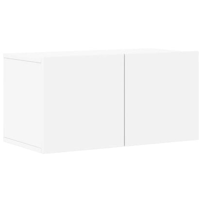 vidaXL 4-tlg. TV-Schrank-Set Weiß Holzwerkstoff