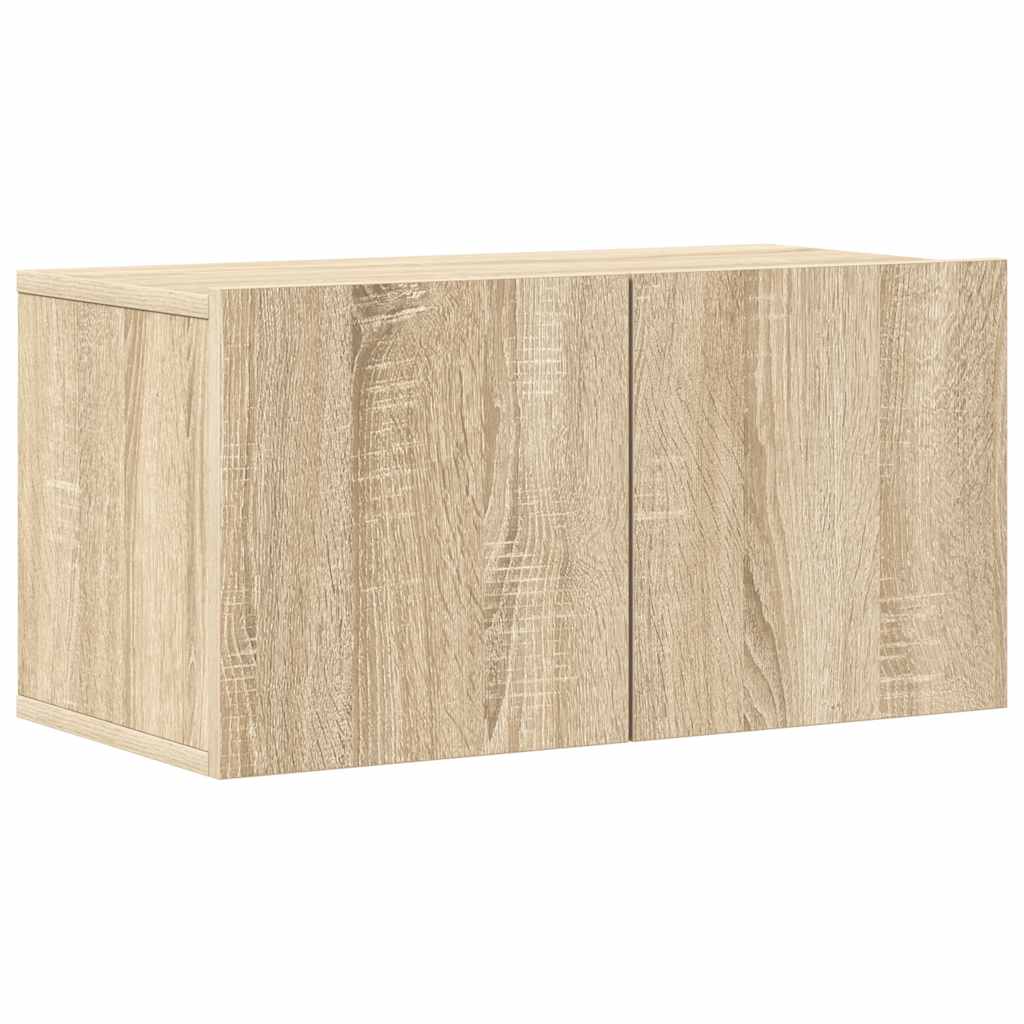 vidaXL Meuble TV 4 pcs Aggloméré Chêne Sonoma