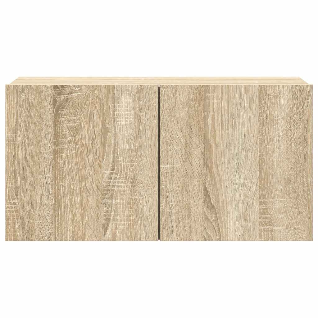 vidaXL Meuble TV 4 pcs Aggloméré Chêne Sonoma