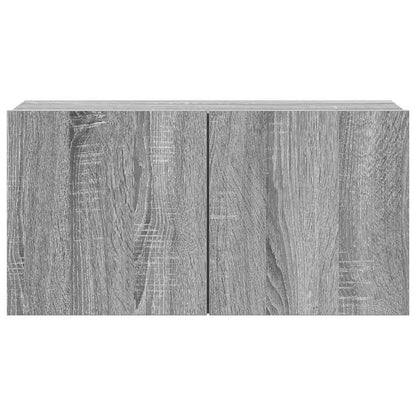 vidaXL Meuble TV, 4 pcs, Gris sonoma, Bois d'ingénierie