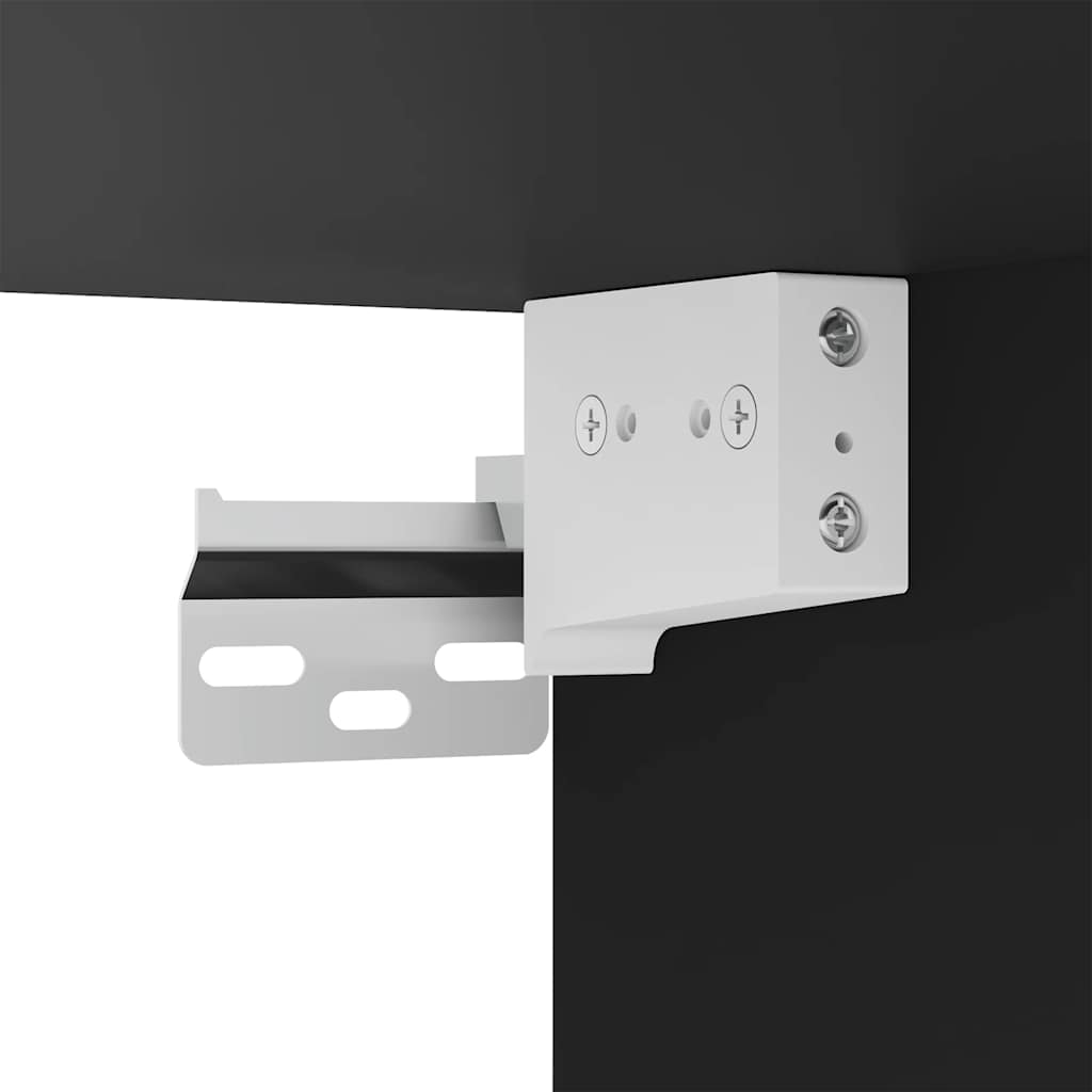 vidaXL 4-tlg. TV-Schrank-Set Schwarz Holzwerkstoff