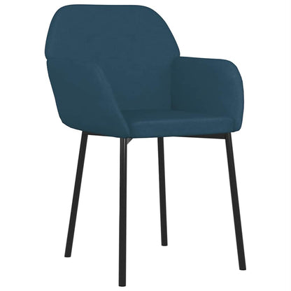 vidaXL Chaises de salle à manger 2 pcs Velours bleu