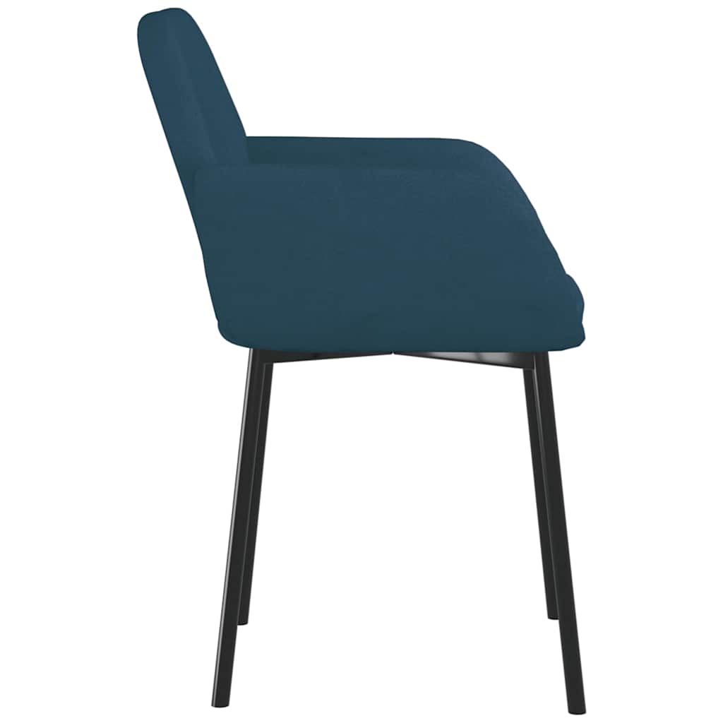 vidaXL Chaises de salle à manger 2 pcs Velours bleu