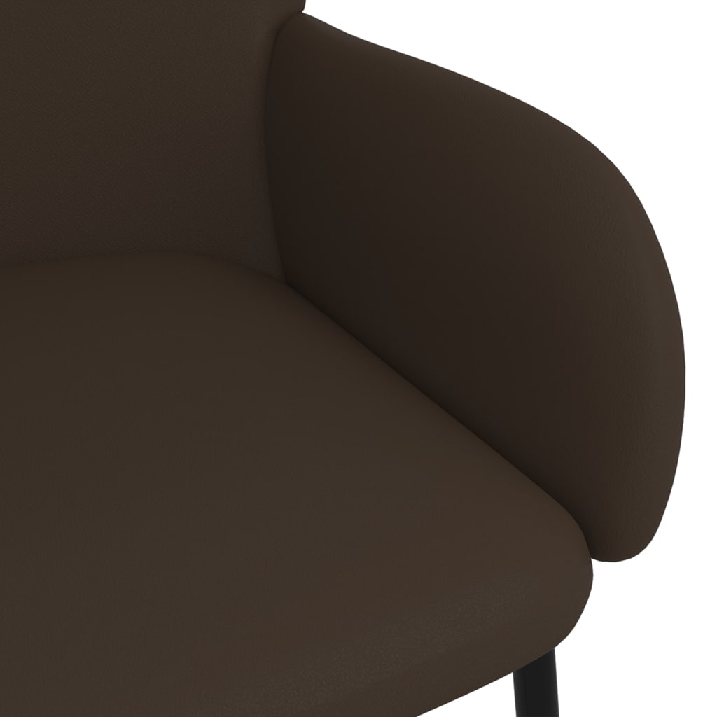 vidaXL Chaises de salle à manger 2 pcs Similicuir Marron