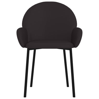 vidaXL Esszimmerstühle 2 Stk. Schwarz Kunstleder