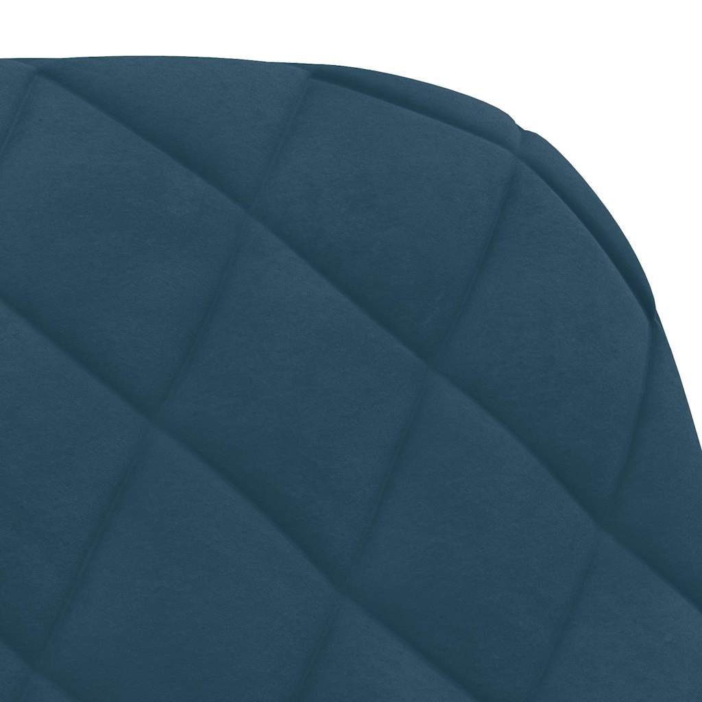 vidaXL Chaises de salle à manger 2 pcs Velours bleu
