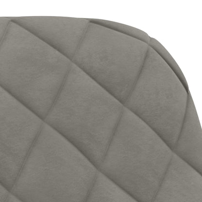 vidaXL Chaises de salle à manger 2 pcs Velours gris clair