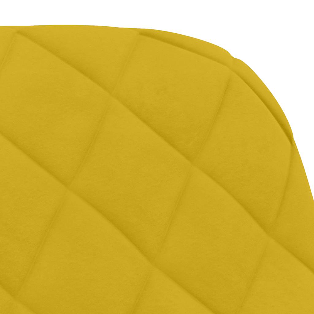 vidaXL Chaises de salle à manger 2 pcs Jaune Velours