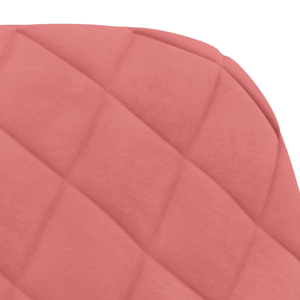 vidaXL Esszimmerstühle 2 Stk. Drehbar Rosa Samt