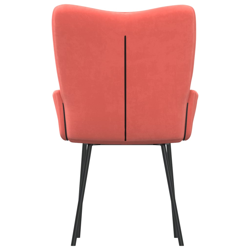 vidaXL Chaises de salle à manger 2 pcs Velours rose