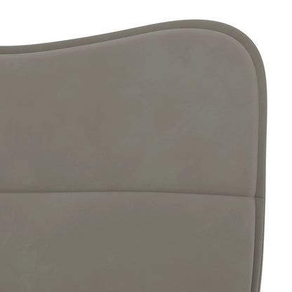 vidaXL Chaises de salle à manger 2 pcs Velours gris clair