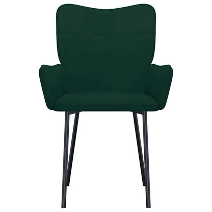 vidaXL Chaises de salle à manger 2 pcs Velours vert foncé