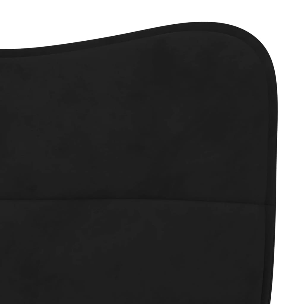 vidaXL Chaises de salle à manger 2 pcs Velours noir