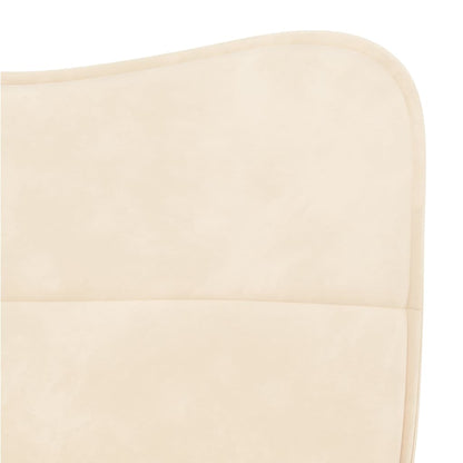 vidaXL Chaises de salle à manger 2 pcs Crème Velours