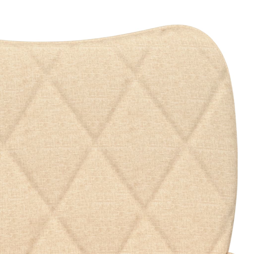 vidaXL Chaises de salle à manger 2 pcs Crème Tissu