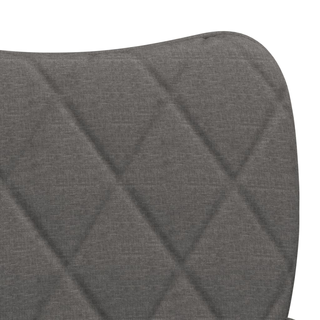 vidaXL Chaises de salle à manger 2 pcs Tissu gris foncé