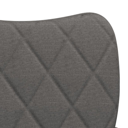 vidaXL Chaises de salle à manger 2 pcs Tissu gris foncé