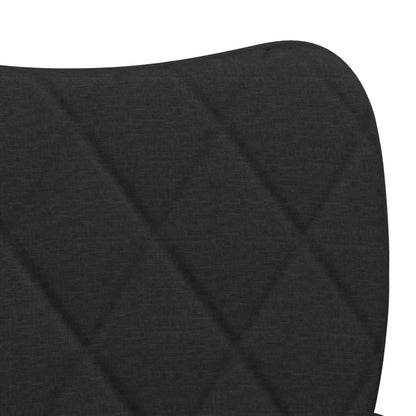 vidaXL Chaises de salle à manger 2 pcs Tissu noir