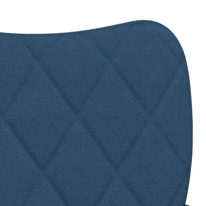 vidaXL Chaises de salle à manger 2 pcs Tissu bleu