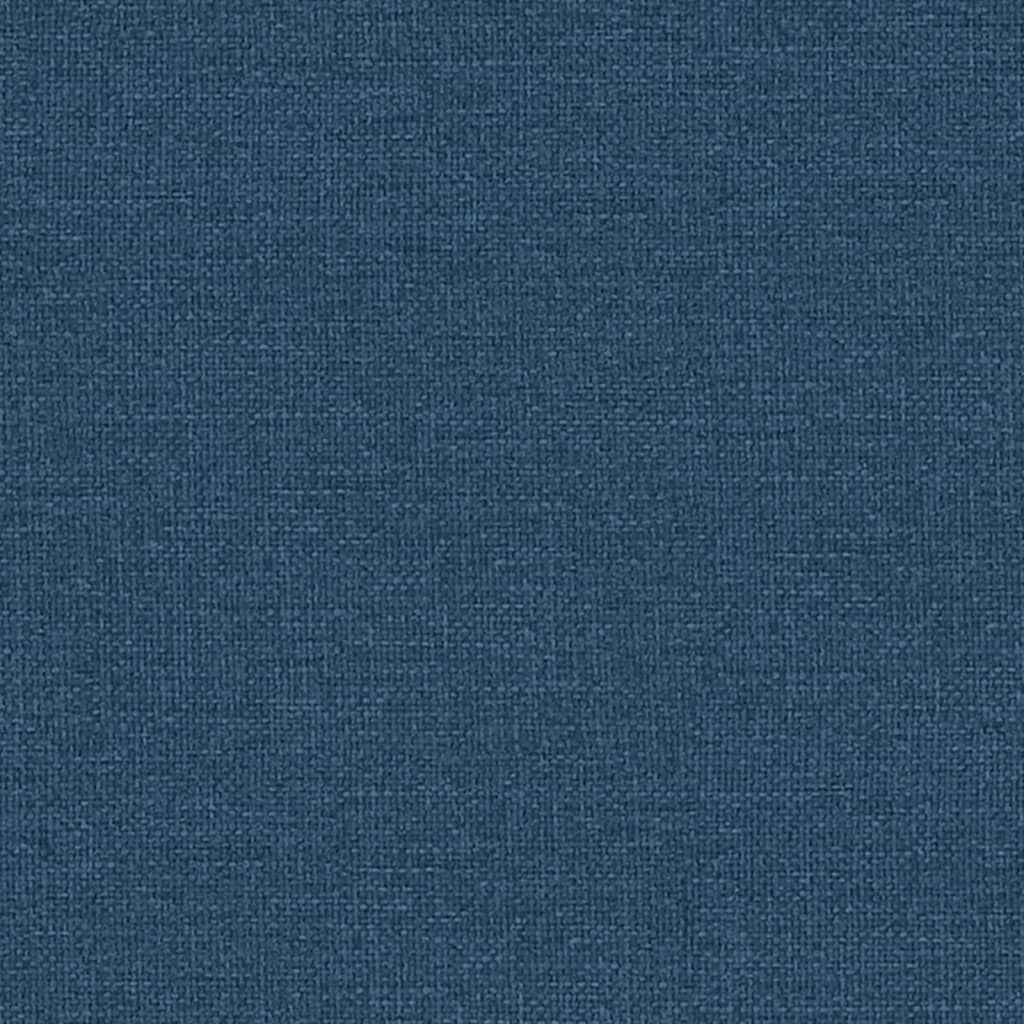 vidaXL Chaises de salle à manger 2 pcs Tissu bleu