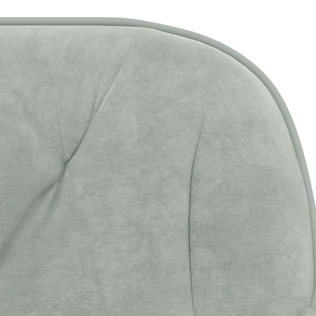 vidaXL Chaises de salle à manger 2 pcs Velours gris clair