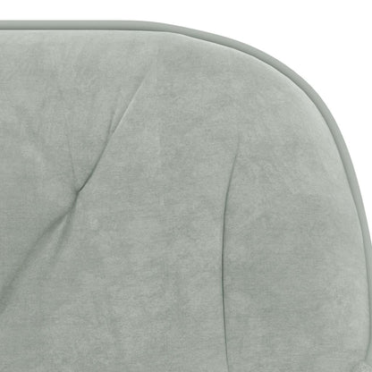 vidaXL Chaises de salle à manger 2 pcs Velours gris clair