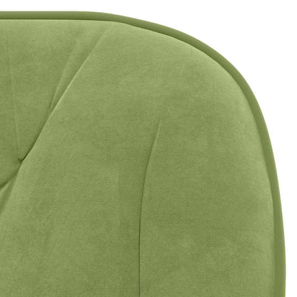 vidaXL Esszimmerstühle 2 Stk. Hellgrün Samt