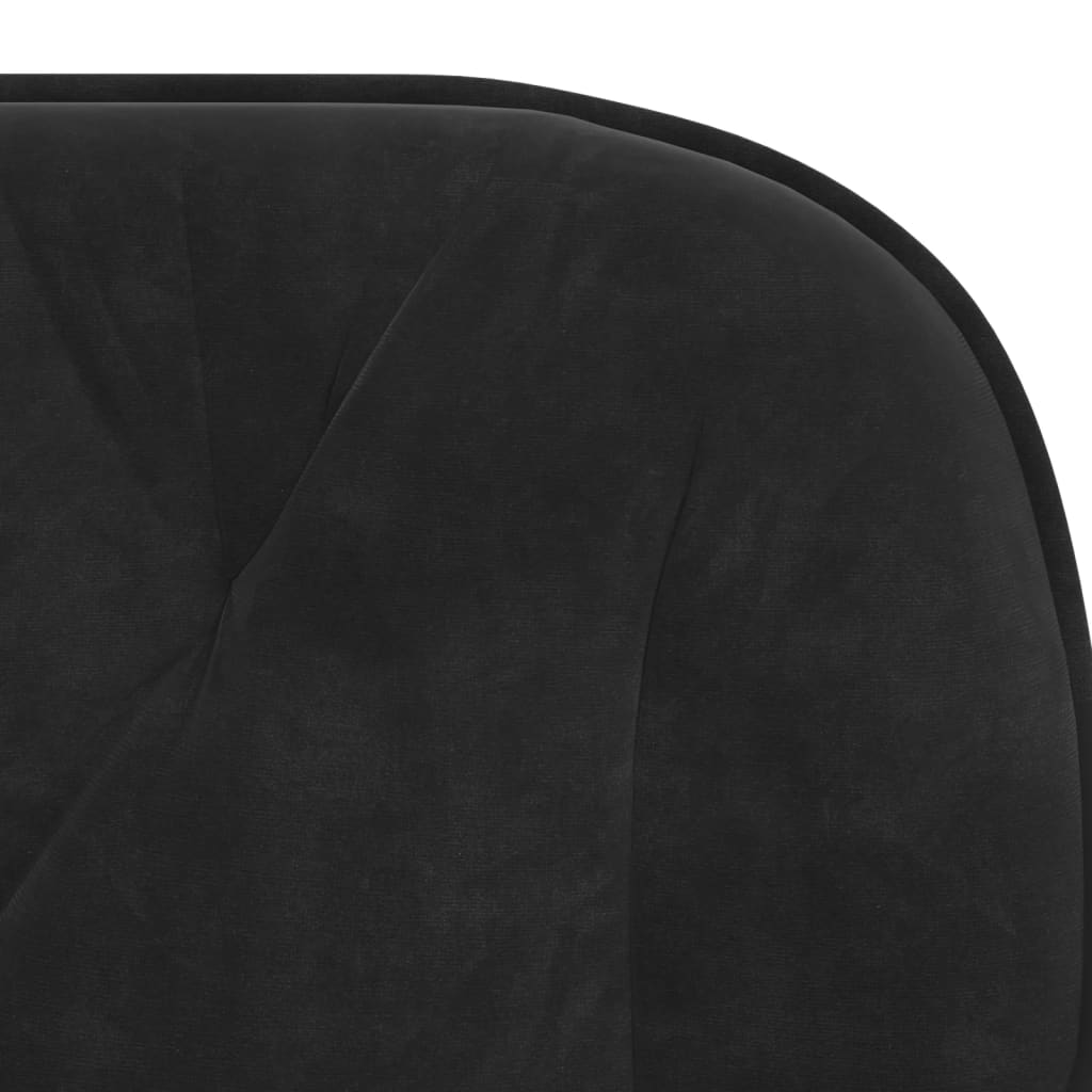 vidaXL Chaises de salle à manger 2 pcs Velours noir