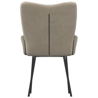 vidaXL Chaises de salle à manger 2 pcs Velours gris clair