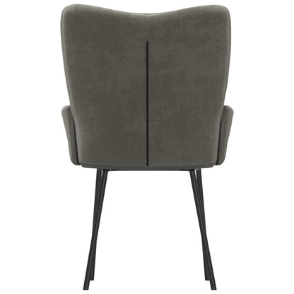 vidaXL Chaises de salle à manger 2 pcs Velours gris foncé