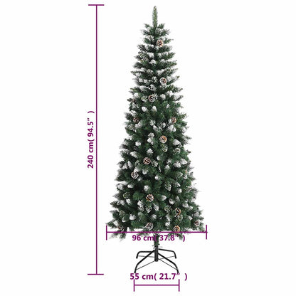 vidaXL Künstlicher Weihnachtsbaum mit Ständer Grün 240 cm PVC