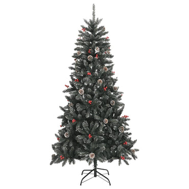 vidaXL Künstlicher Weihnachtsbaum mit Ständer Grün 210 cm PVC