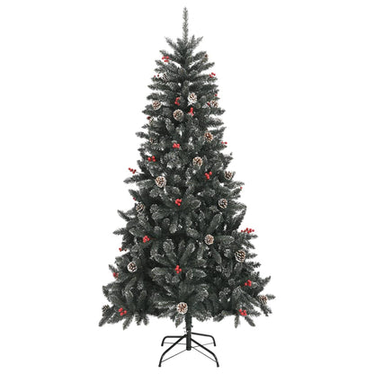 vidaXL Künstlicher Weihnachtsbaum mit Ständer Grün 210 cm PVC