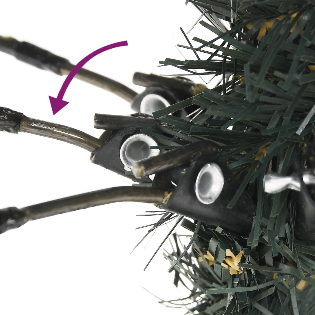 vidaXL Künstlicher Weihnachtsbaum mit Ständer Grün 210 cm PVC