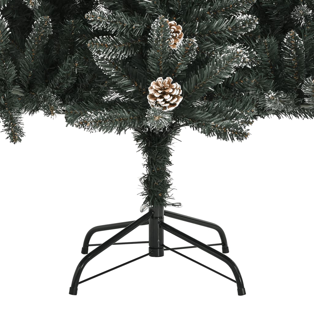 vidaXL Künstlicher Weihnachtsbaum mit Ständer Grün 210 cm PVC