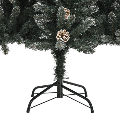 vidaXL Künstlicher Weihnachtsbaum mit Ständer Grün 210 cm PVC