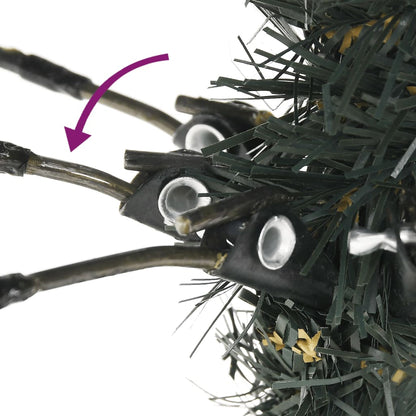 vidaXL Künstlicher Weihnachtsbaum mit Ständer Grün 240 cm PVC