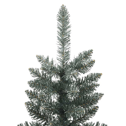 vidaXL Sapin de Noël artificiel avec support Slim Vert 150 cm PVC