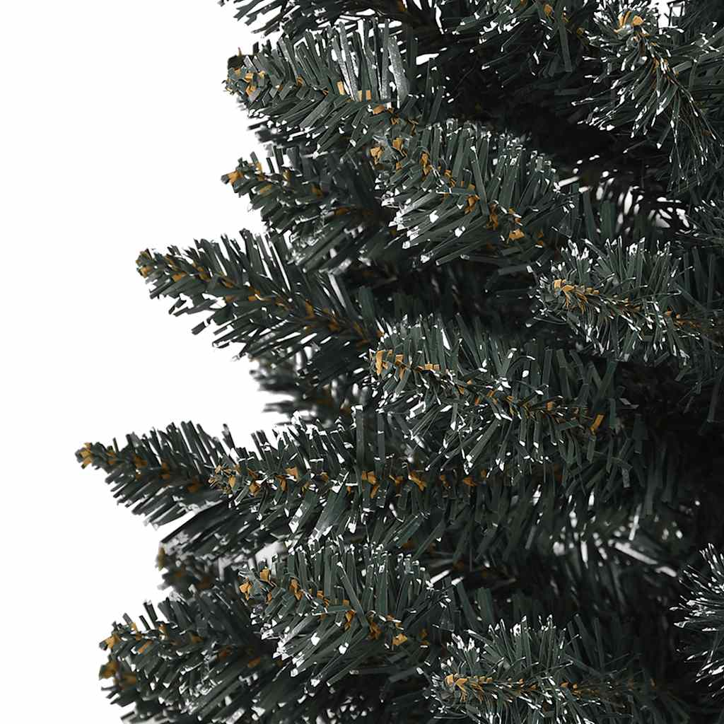 vidaXL Sapin de Noël artificiel avec support Slim Vert 150 cm PVC