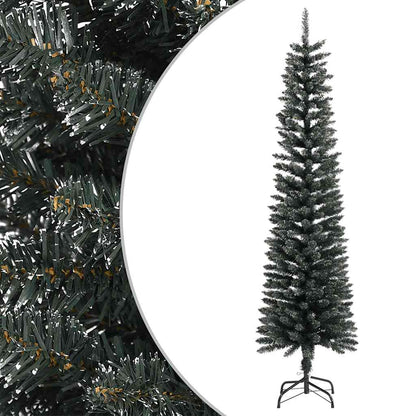 vidaXL Sapin de Noël artificiel sur pied Mince Vert 180 cm PVC