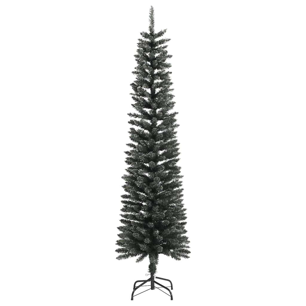 vidaXL Sapin de Noël artificiel sur pied Mince Vert 180 cm PVC
