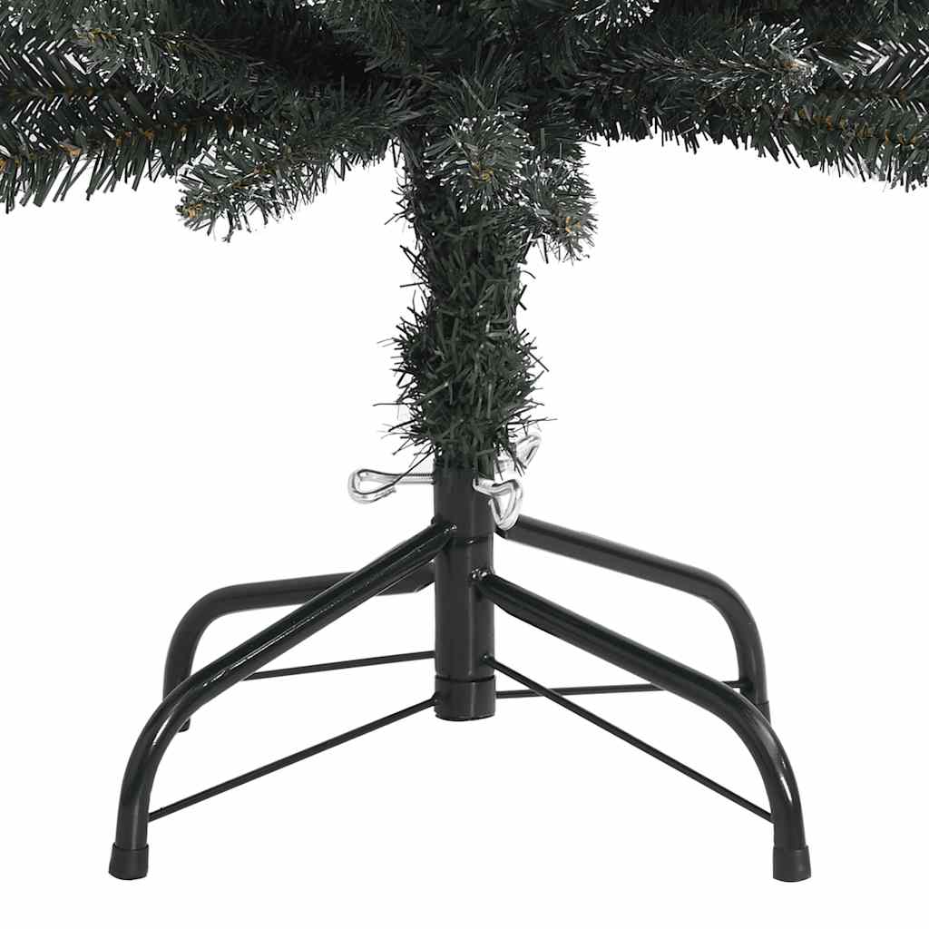 vidaXL Sapin de Noël artificiel sur pied Mince Vert 180 cm PVC