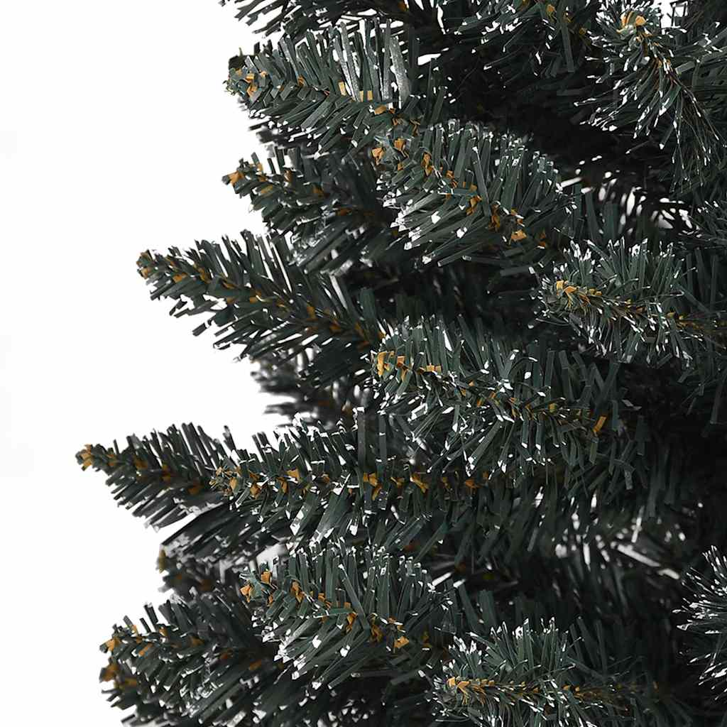 vidaXL Sapin de Noël artificiel sur pied Mince Vert 180 cm PVC