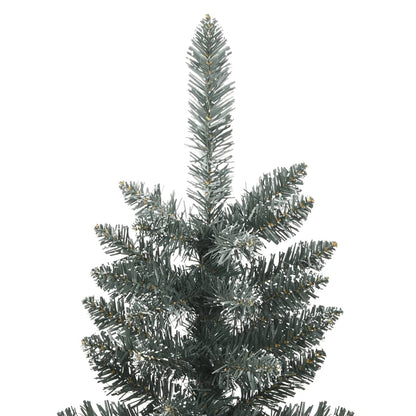 vidaXL Sapin de Noël artificiel avec support Slim Vert 210 cm PVC